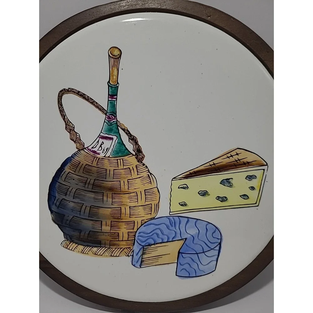 Nevco Vintage‎ Cheese Board Ceramic Wood